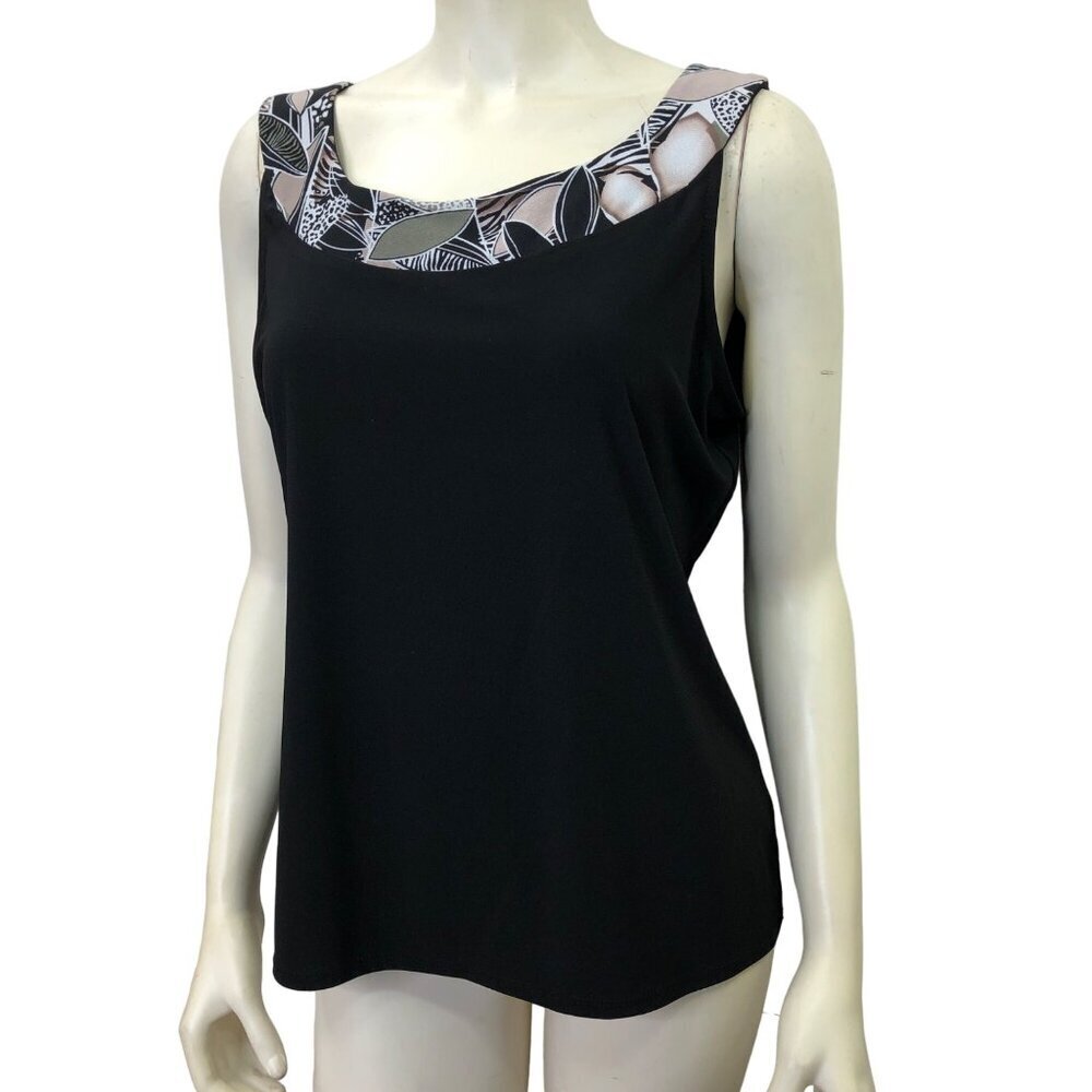 SLIM FACTOR SLEEVELESS TOP BLOUSE MD NEW WITH TAG